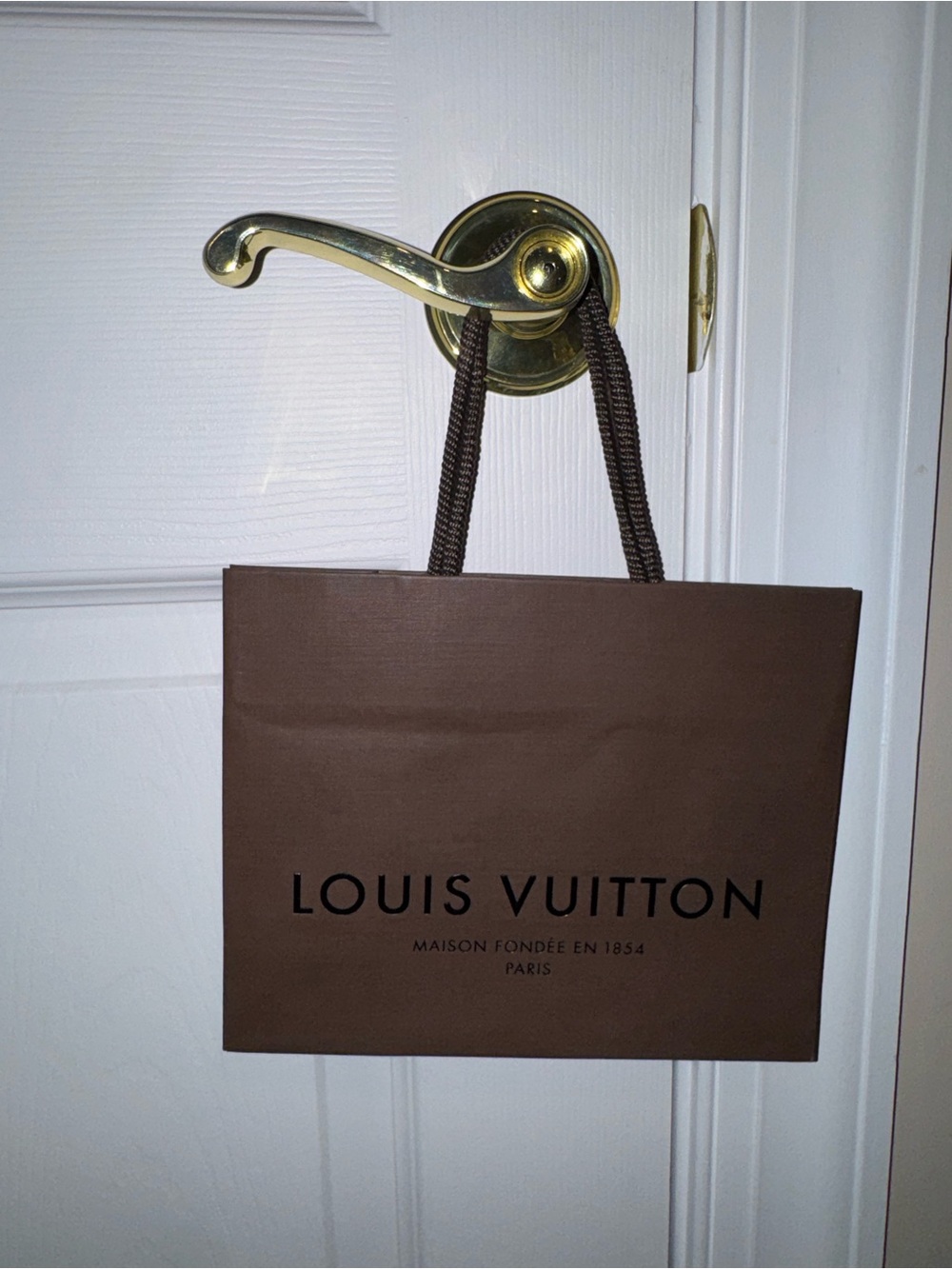 Louis Vuitton Brown Mini Shopping Bag with Rope Handles